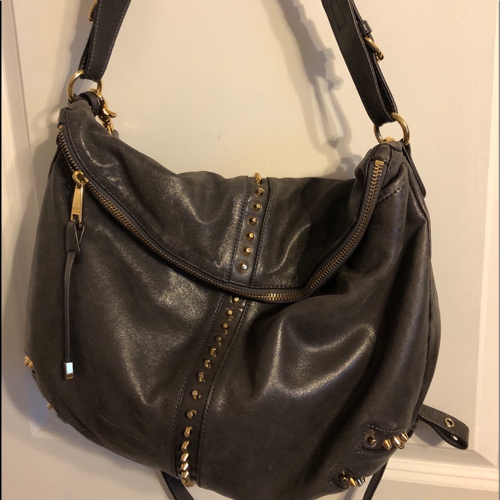 Badgley Mischka Gray Hobo